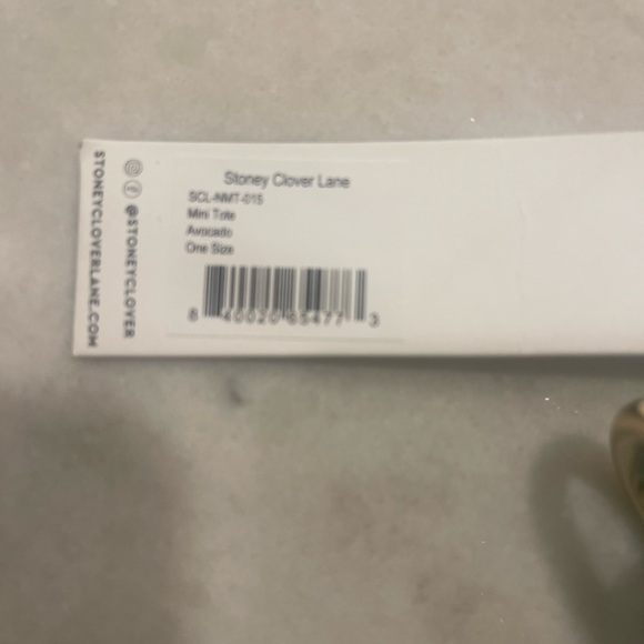 STONEY CLOVER LANE MINI AVOCADO TOTE! Shoulder strap! Tags!!! - Picture 4 of 4